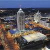 Hampton Roads at night.